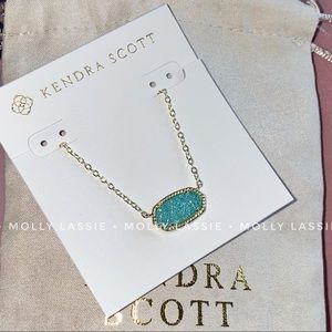 Kendra Scott Bright Aqua Drusy Elisa 